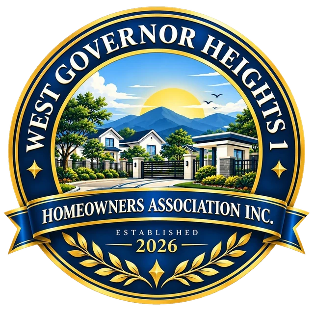 West Governor Heights 1 Homeowners Association seal, established 2026